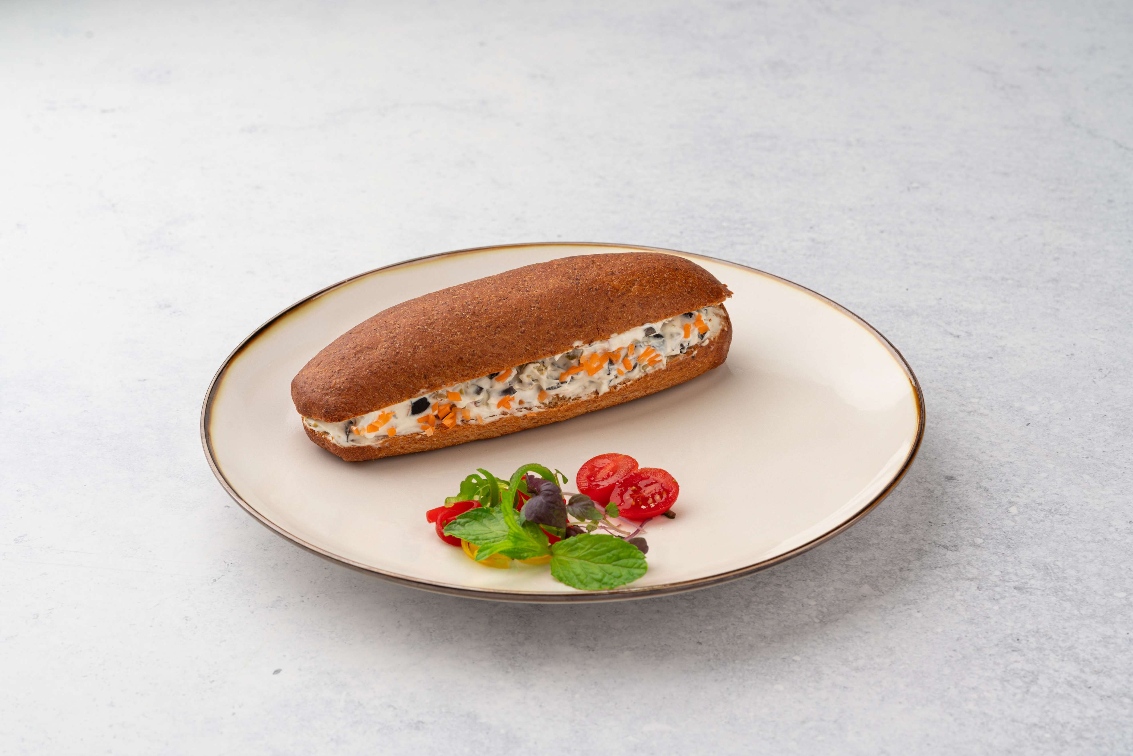 Toasted Labneh Salad Sandwich